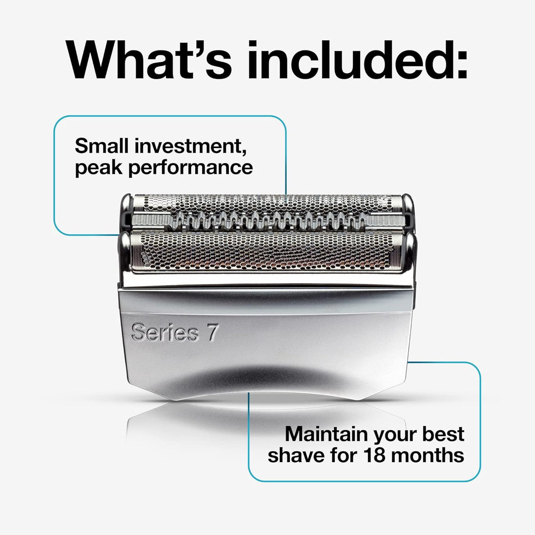 Braun Series 7 70S Scherkopfersatz für Elektrorasierer, Silber 70er Jahre Ersatzkopf, 70er Jahre Ers