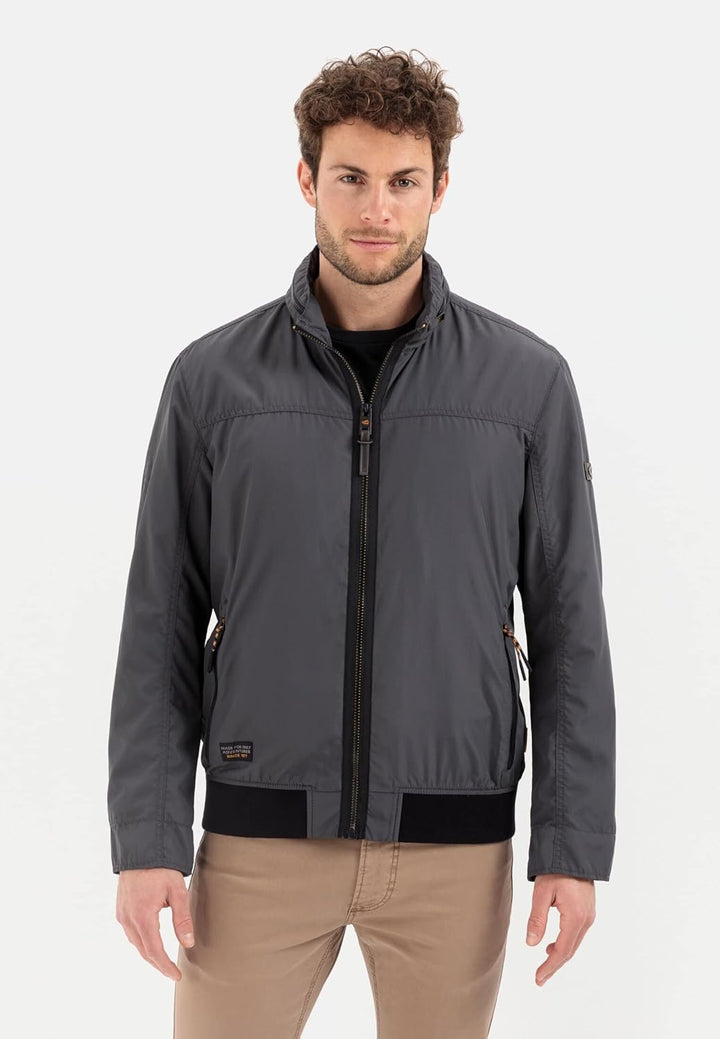 camel active Herren Leichter Blouson aus recyceltem Polyester 26 Shadow Grey, 26 Shadow Grey