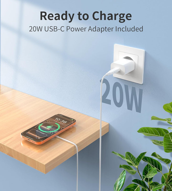 Mag Safe Ladegerät iPhone mit 20W USB-C Adapter, Wireless Charger induktive ladestation für iPhone 1