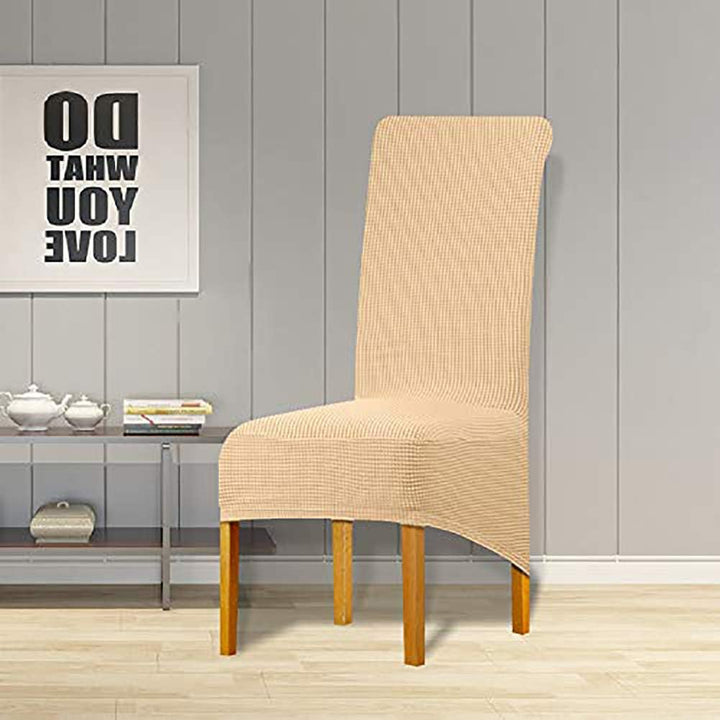 LANSHENG Stretch XL Stuhlhussen für Esszimmerstühle 2/4/6 Pcs Stuhl Schutzbezug, elastische Stuhl Pr