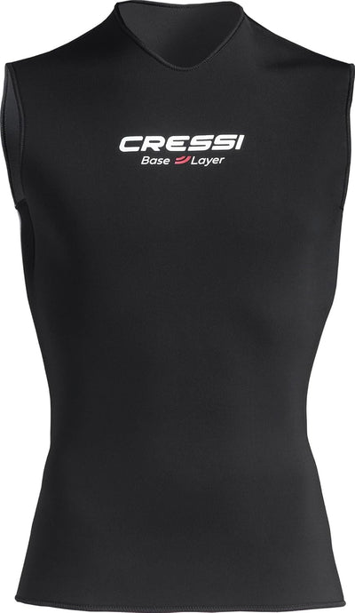 Cressi Base Layer Man 2.5mm - Tauchunterzieher Neopren 2.5mm, Schwarz, für Herren Core Vest M, Core