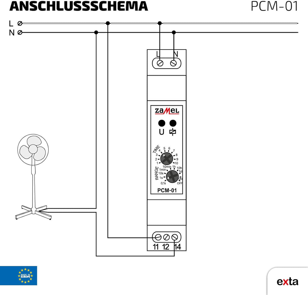 EXTA PCM-01 ZEITRELAIS, 4000 W, 230 V