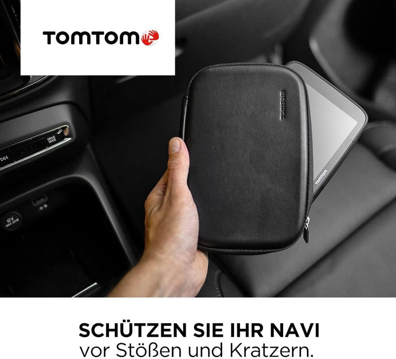 TomTom Premium Ledertasche für TomTom GO Discover und TomTom GO Expert, 17,8 cm (7 Zoll), Schwarz, 1