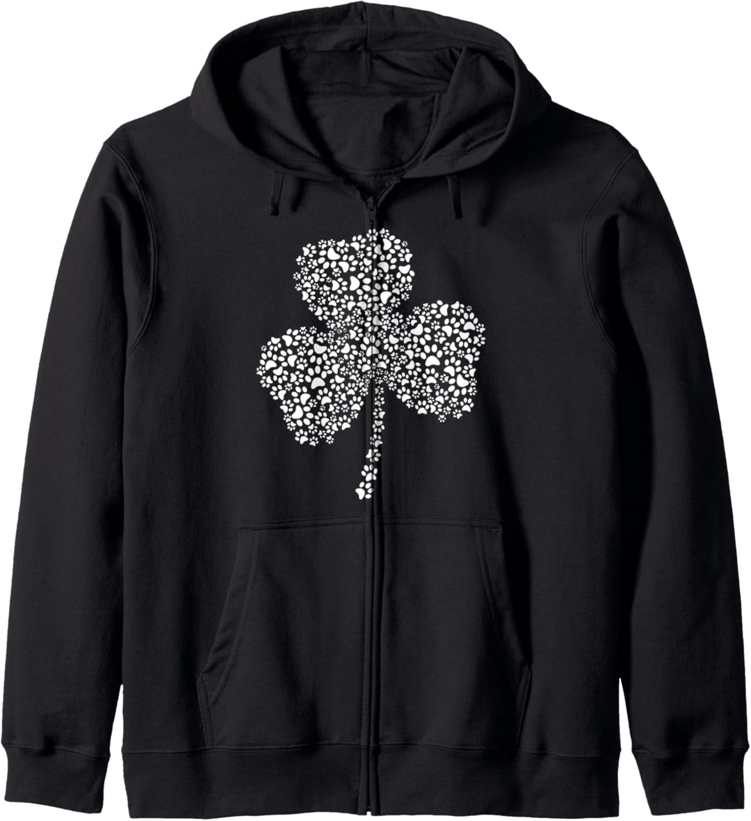 Hund Pfote Shamrock St Patricks Day Katze Saint Pattys Kapuzenjacke