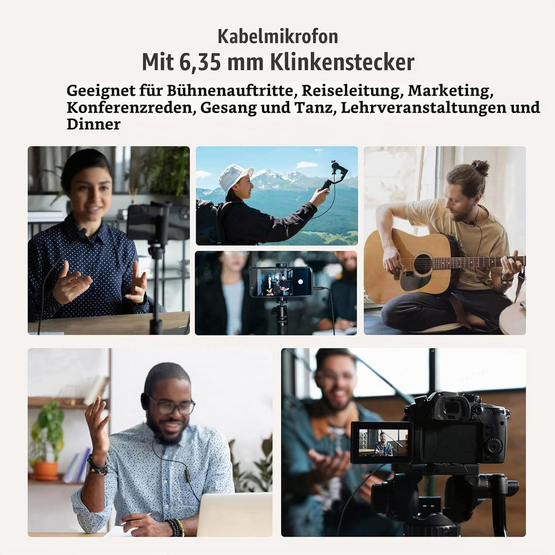 Ohrbügelmikrofon, Tragbares Kabelgebundenes Headset-Mikrofon, Ergonomisches, Dynamisches Mikrofon mi