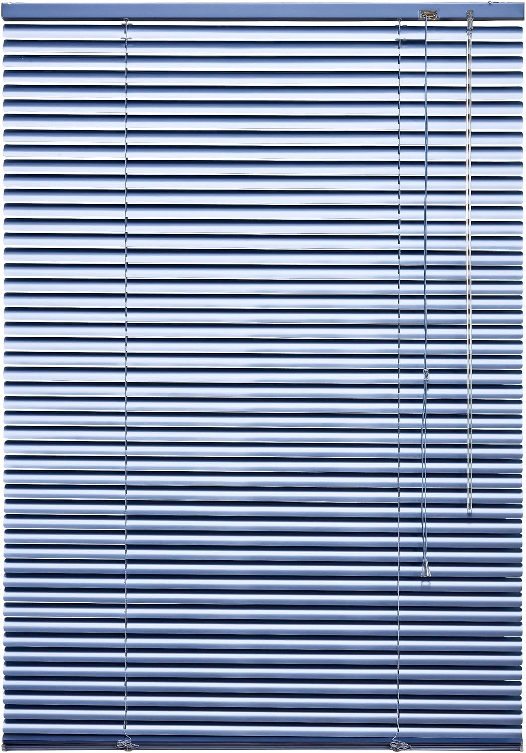 WR-Design Alu Jalousie hellblau metallic Sky - Breite 50 bis 240 cm - Höhe 130/160 / 220 cm - Tür Fe