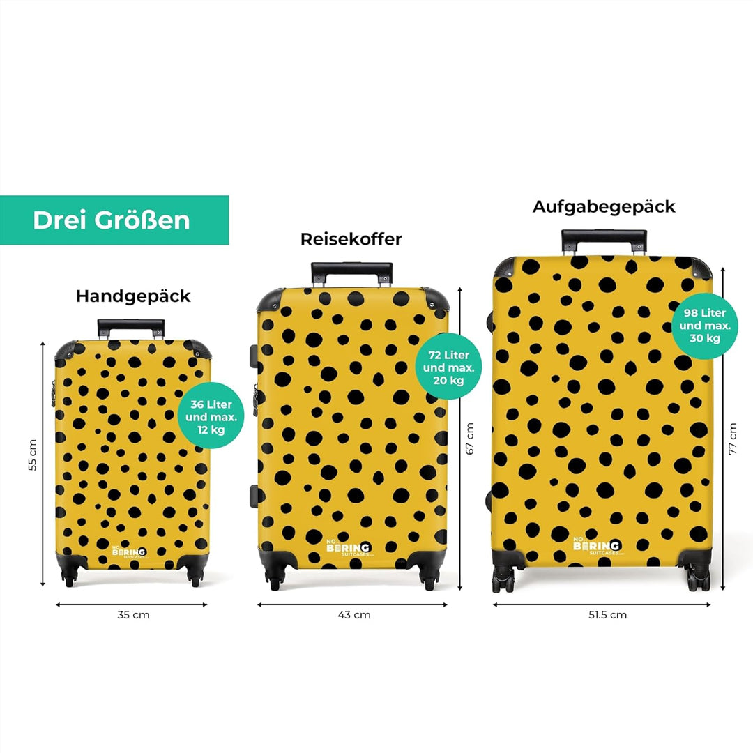 Koffer XL Gross 77x51.5x28 cm Reisekoffer mit Rollen Leicht Trolley grosser Hartschalenkoffer Rollko