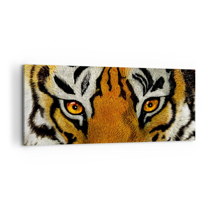 Wandbilder Dekoration Wohnzimmer Tiger Tiere Natur Safari Panorama Bilder auf Leinwand 120x50cm Lein