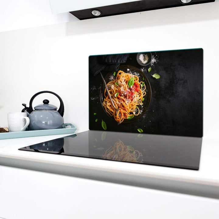 QTA | Herdabdeckplatten 80x52cm Ceranfeld Abdeckung Glas Spritzschutz Abdeckplatte Glasplatte Herd C