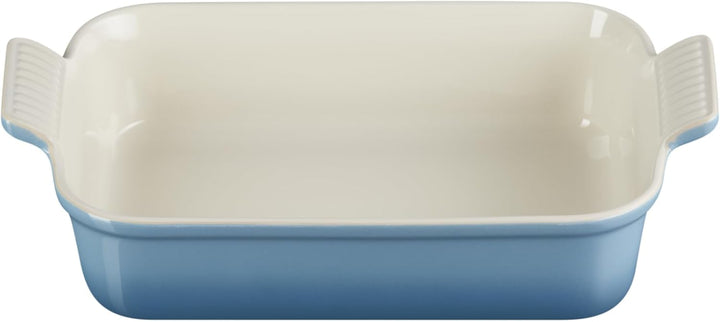 Le Creuset Rechteckige Auflaufform Tradition aus Steinzeug, 26 cm, 2.4 Liter, Chambray, 711022643400