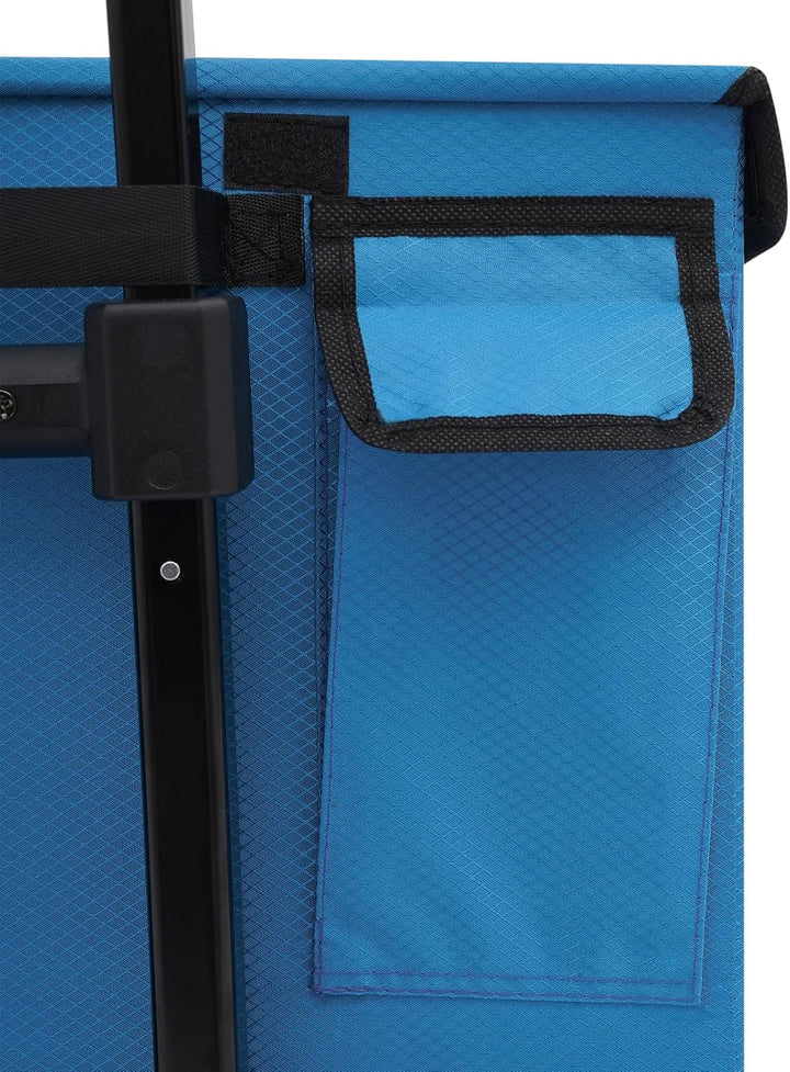 Einkaufstrolley klappbar, Faltbarer Rollwagen mit Rollen, grosser Einkaufstrolley 64 L, tragbare Fal