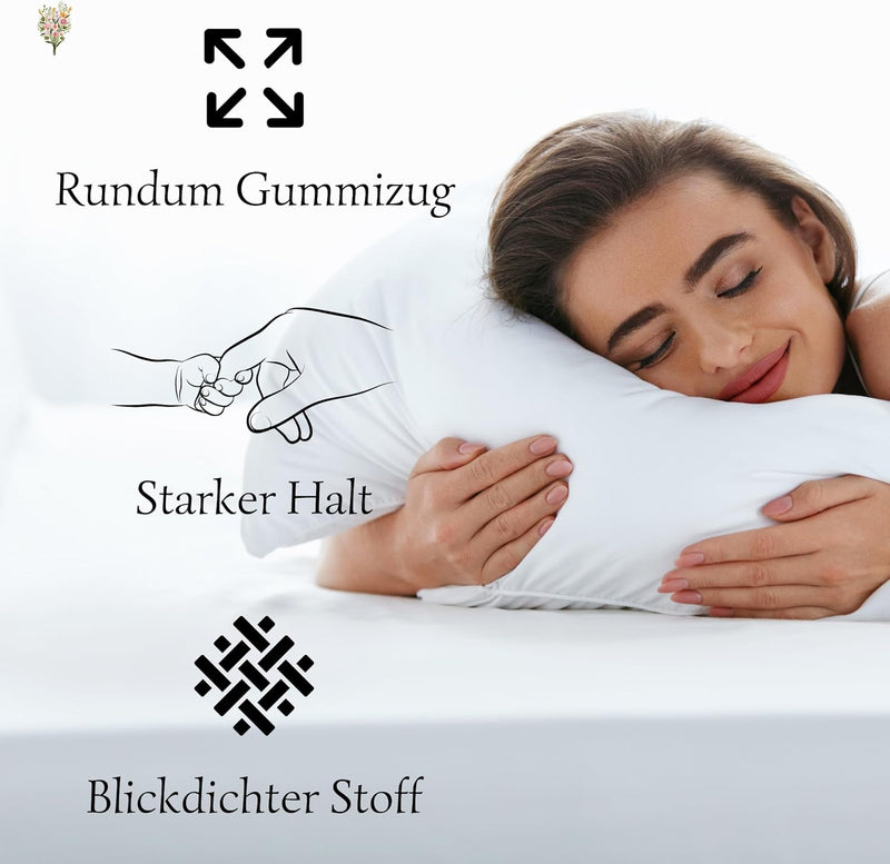Strauss Home ® Jersey Spannbettlaken Spannbetttuch Bettlaken 100% Baumwolle 180x200-200x200 cm (Pfla