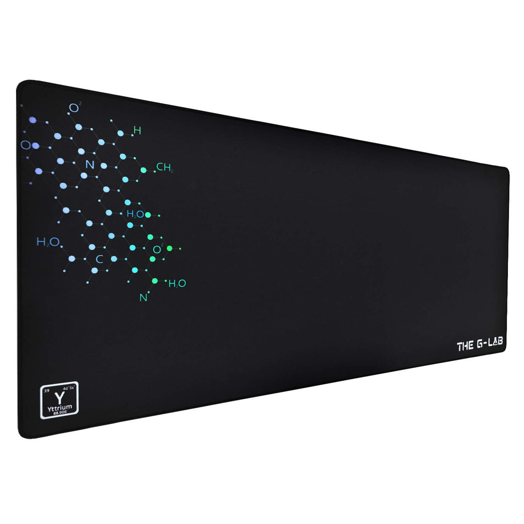 THE G-LAB - PAD YTTRIUM - Rutschfestes Mauspad XXL 900 * 400 * 4mm für Mäuse, Tastaturen und Gamingz