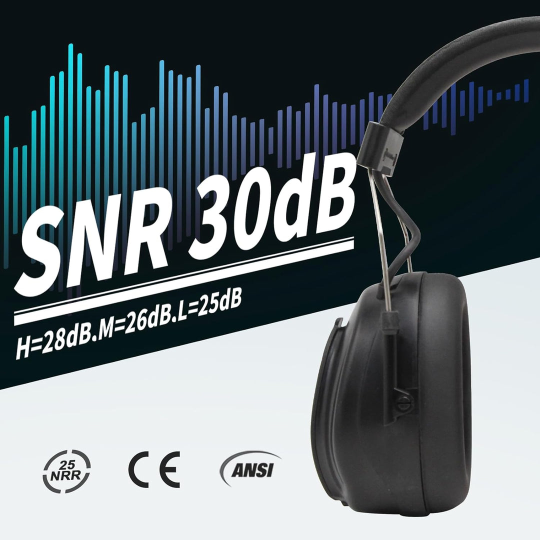 （Aktualisierte Version） Gehörschutz mit DAB + / FM-Radio und Bluetooth 5.0, Rauschunterdrückungs-Hea