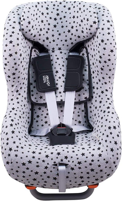 JYOKO KIDS Bezug kompatibel mit Romer Britax Max Way Plus (Black Star), Black Star