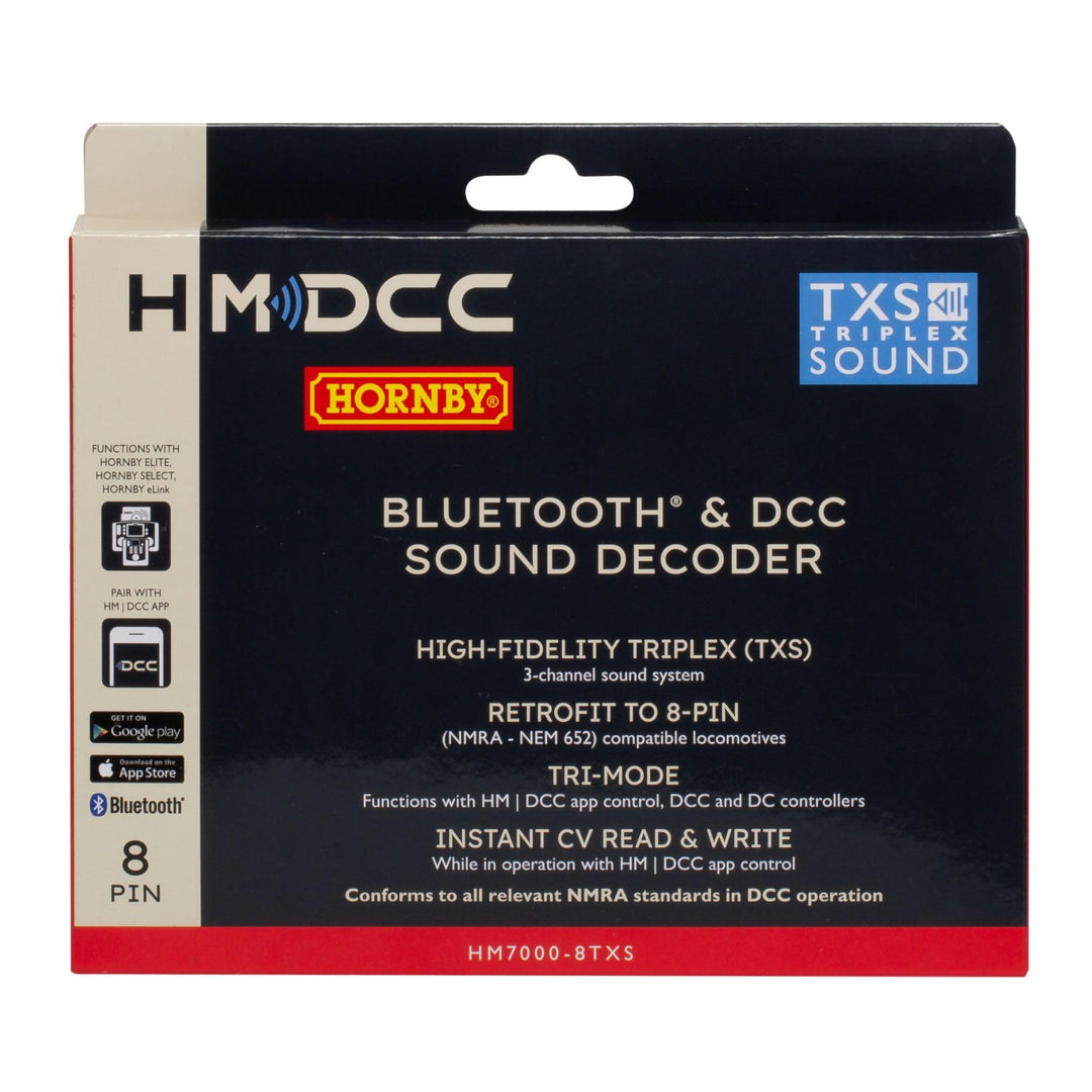 Hornby HM7000-8TXS: Bluetooth® & DCC Sound Decoder (8-polig)