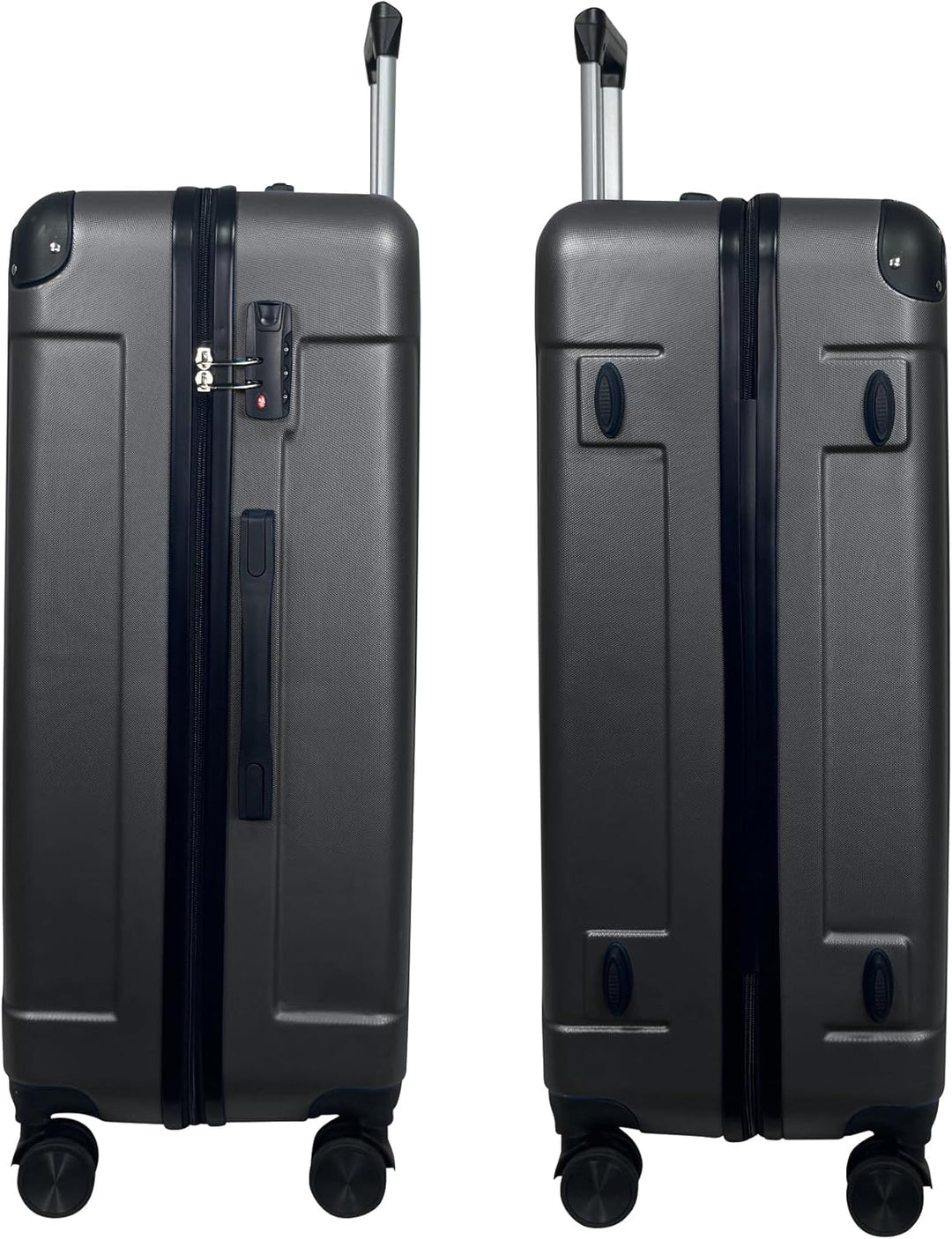 MY TRAVEL BAG Hartschalen-Koffer Reisekoffer ABS Koffer Trolley (Handgepäck-Mittel-Gross-Set) 4 Dopp