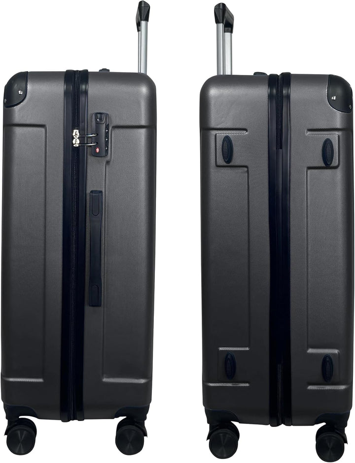 MY TRAVEL BAG Hartschalen-Koffer Reisekoffer ABS Koffer Trolley (Handgepäck-Mittel-Gross-Set) 4 Dopp