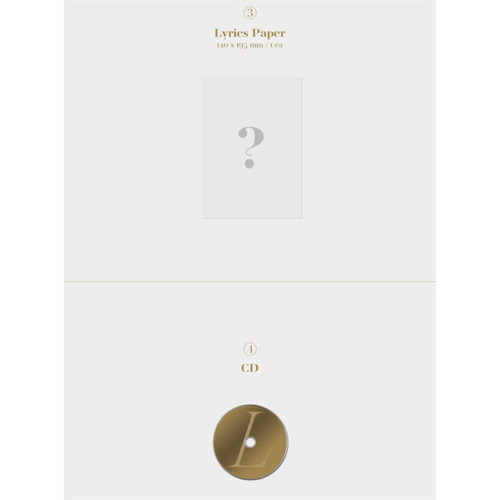 LALISA LISA First Single Album [Incl. Pre-Order Benefit] (GOLD VER.)