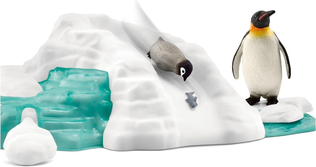 schleich 42661 Pinguin-Familienspass, ab 3 Jahren, WILD LIFE - Spielset, 14 Teile