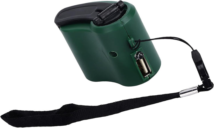 USB-Handkurbel-Handy-Ladegerät, Tragbarer Notstromgenerator mit LED-Licht für Outdoor-Wanderungen (G
