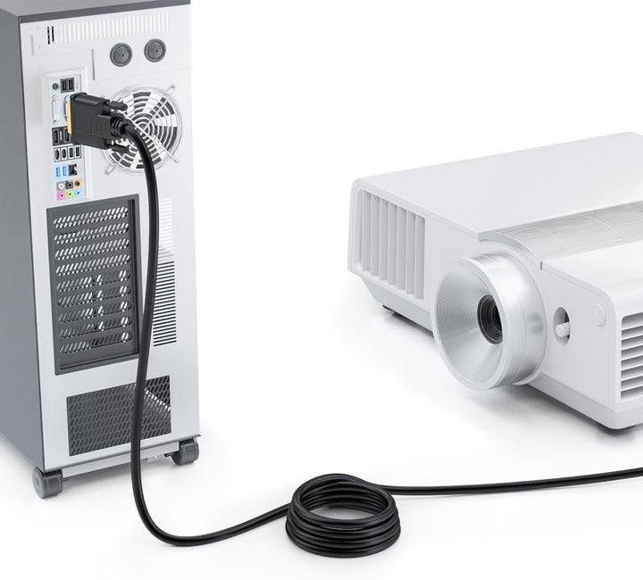 deleyCON 7,5m DVI zu DVI Kabel 24+1 - DVI-D Dual Link - HDTV 1080p Full-HD 3D Ready - Adapterkabel M