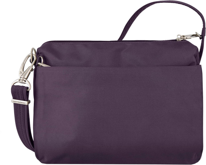 Travelon Damen Anti-theft Classic Small E/W Crossbody Bag Umhängetasche Einheitsgrösse Violett, Einh
