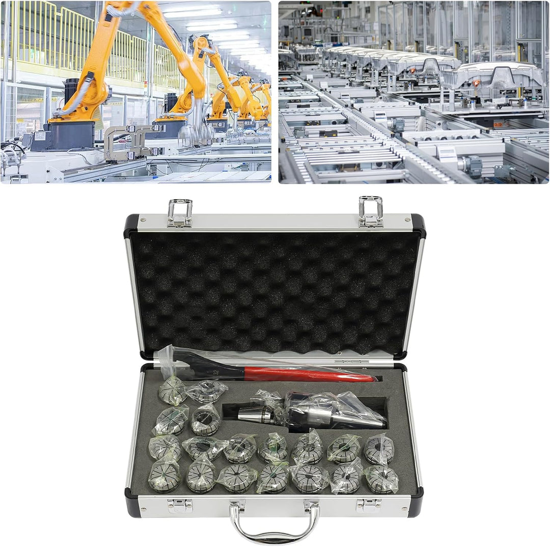 Präzisionsfeder Spannzangensatz Spannzangen-Set MT2 ER32 MK2 M10 +19Pzs ER32 Federzangen Spannfutter