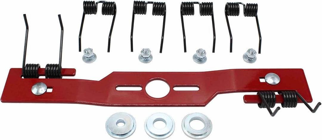 SECURA Vertikutiermesser für Rasenmäher 40 cm Komplettset | Entmooser Kraftharke für Rasenmäher Benz