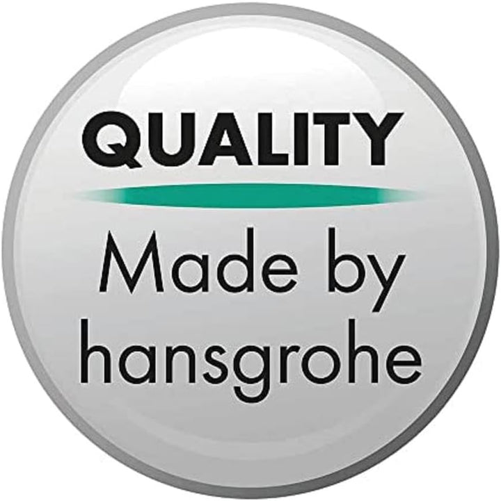hansgrohe Duschkopf Croma S, Duschbrause wassersparend, 1 Strahlart, Antikalk-Funktion, Weiss/Chrom
