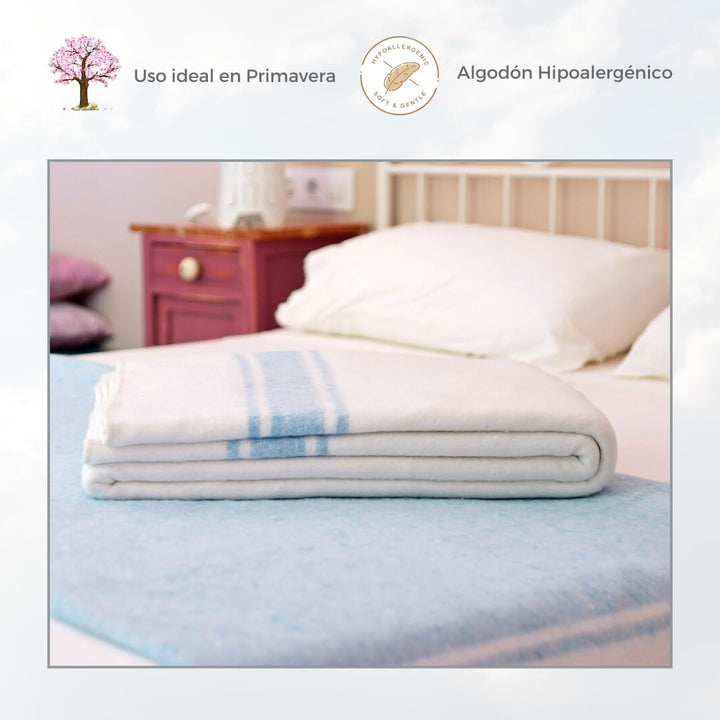Sanz Marti – Mallorquinische Decke, Baumwolle Bett mit 135 cm Breite