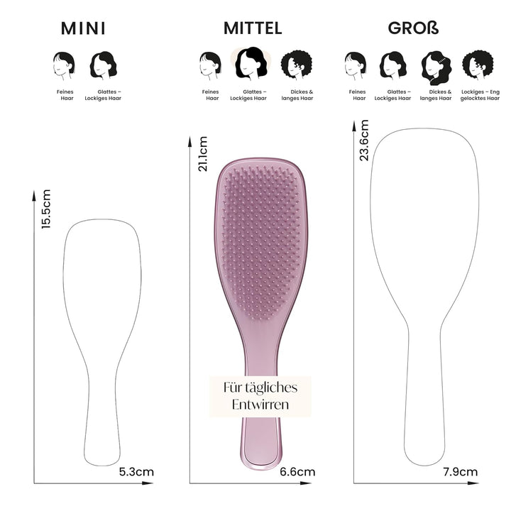 Tangle Teezer Ultimate Detangler Haarbürste – Nasses & Trockenes Haar – Entwirrungsbürste für Alle H