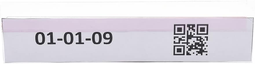 Krog Etikettenhalter selbstklebend mit verkürzter und nach vorne gebogener Vorderseite, 210 x 35 mm,