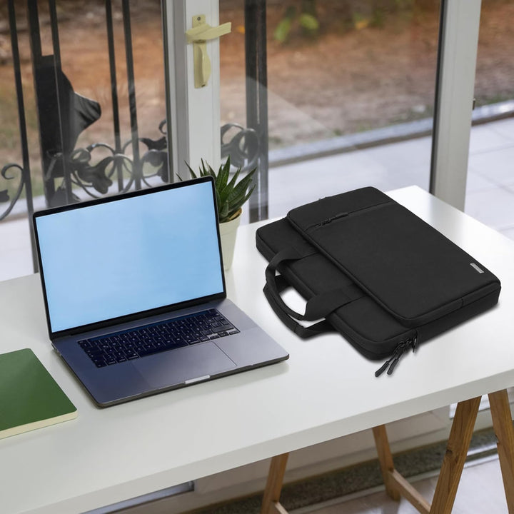 TECOOL 17,3 Zoll Laptoptasche, 360° Schutz Laptop Schultertasche Umhängetasche für 17-17,3 Zoll Leno