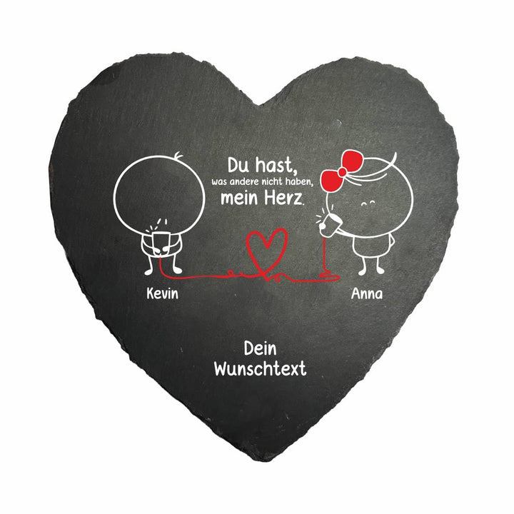 FOTOFOL personalisiertes Schieferherz mit individuellem Druck | Hochwertiges Herz aus Schiefer - 30