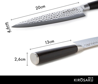 Premium Damast Küchenmesser - 20cm Klingenlänge Küchenmesser – Damastmesser Küchenmesser aus 67 Schi