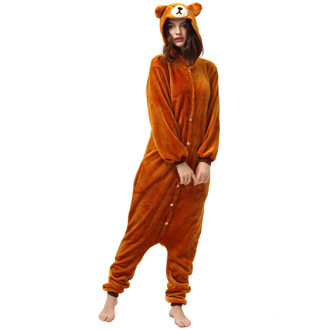 Katara 1744 (30+ Designs) Bären-Kostüm Teddy, Unisex Onesie/ Pyjama-Qualität für Erwachsene & Teenag