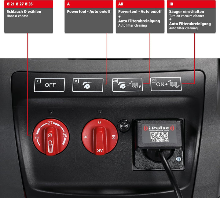 Starmix Nass- und Trockensauger iPulse M-1635 Safe Plus, hochwertiger Sicherheitssauger für Baustell