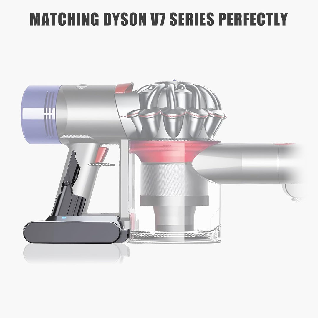 Akku für Dyson V7 SV11 Mit Batterieanzeige Kompatibel SV11 Absolute Animal Motorhead Trigger Car+Boa