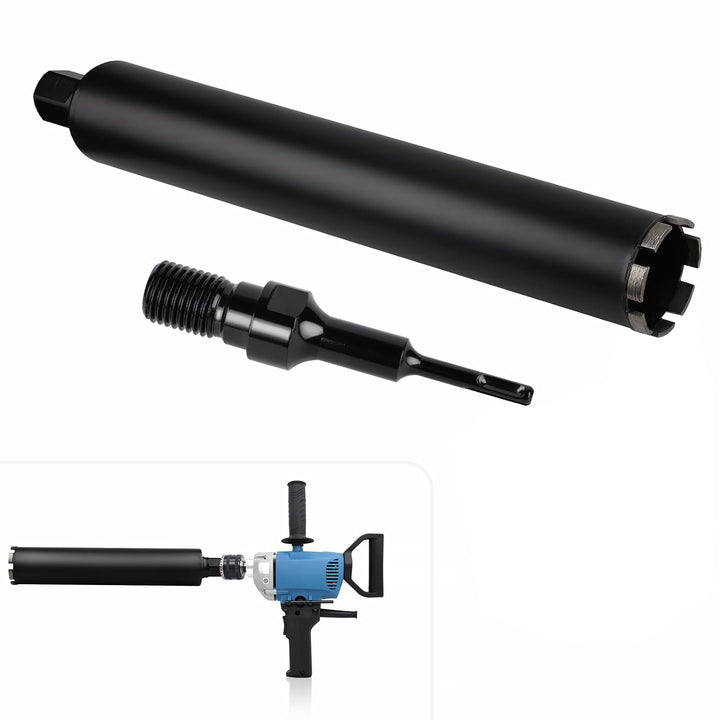 CPROSP 1¼" UNC Diamantbohrkrone mit SDS PLUS Adapter, Kernbohrkrone DM 68mm, L 420mm, Kernbohrer für