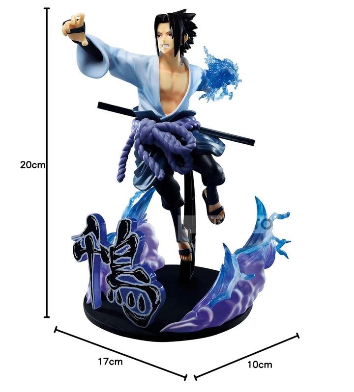 BANPRESTO Naruto Shippuden - Uchiha Sasuke - Figurine Vibration Stars 20cm