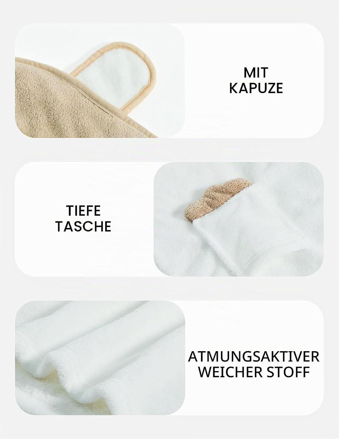 JiAmy Mädchen Bademäntel aus Coral Fleece Kuschelflanell Kuschelweiche Kinderhausmäntel Nachtwäsche