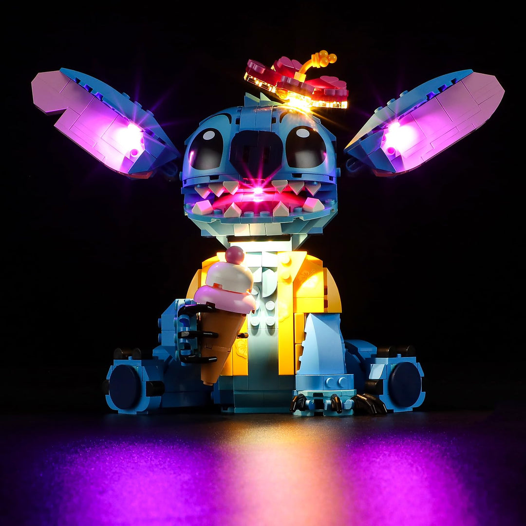 GEAMENT LED Licht-Set Kompatibel mit Lego Stitch - Beleuchtungsset für 43249 (Modell-Set Nicht entha