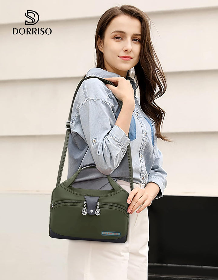DORRISO Damen Umhängetasche Handtasche Mode Schultertasche Casual Umhängetaschen Reise Arbeit Lässig