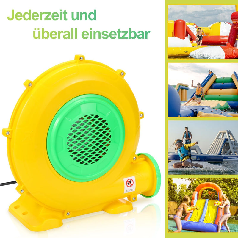 Sonnewelt Gebläse hüpfburg, Luftpumpe mit Netzkabel Hüpfburg Elektrische Luftpumpe für aufblasbare S