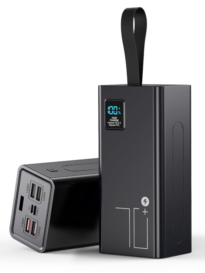 Upgrade Powerbank 70000 mAh, Large Power Bank, External Mobile Phone Battery PD 30 W Fast Charging P