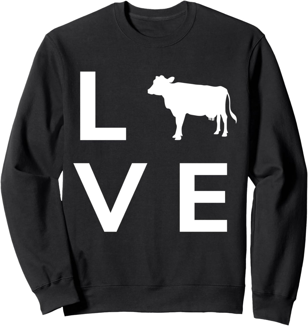 Kuh Landwirt Bauer Landwirtschaft Kühe Rinder Milchbauer Sweatshirt