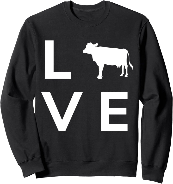 Kuh Landwirt Bauer Landwirtschaft Kühe Rinder Milchbauer Sweatshirt