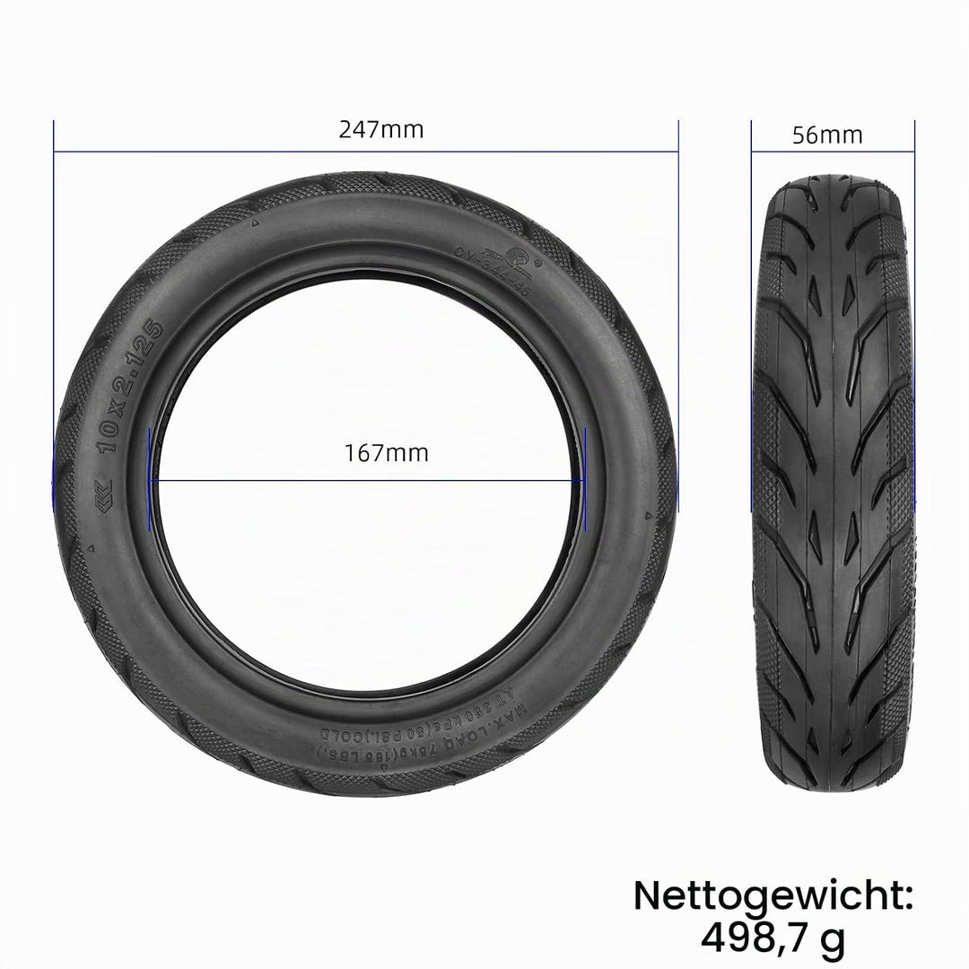 TREFAN 10x2,125 250 * 54 Aussen-und Innen Reifen für Ninebot F20 F25 F30 F40/Xiaomi 4Pro Elektroroll
