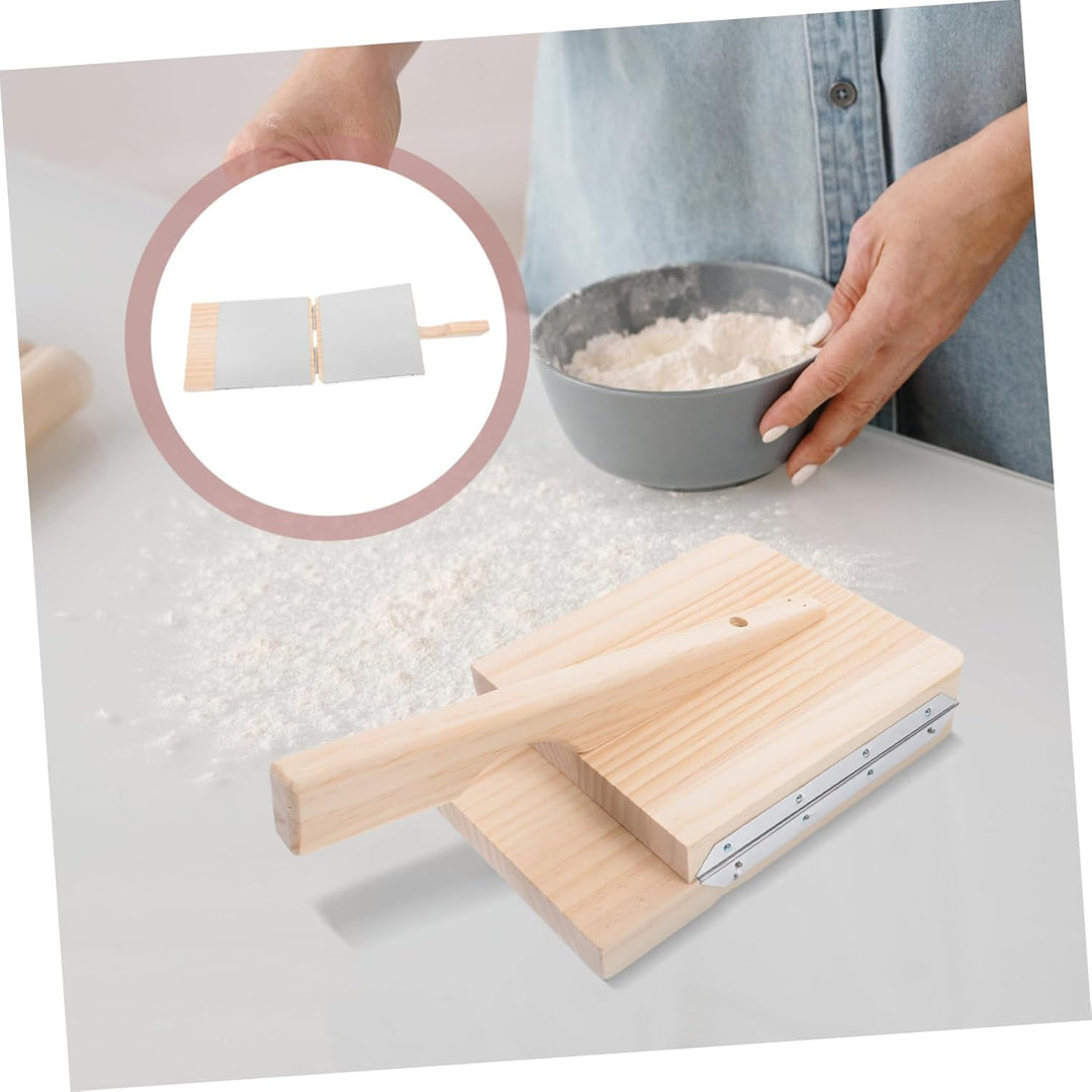 Pizza Teigpresse Aus Holz Manuelles Küchengerät Zum Herstellen Von Teigtaschen Einfach Zu Bedienen L